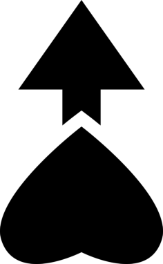 Heart Direction Up Outline Svg Vector, Free Vectors File